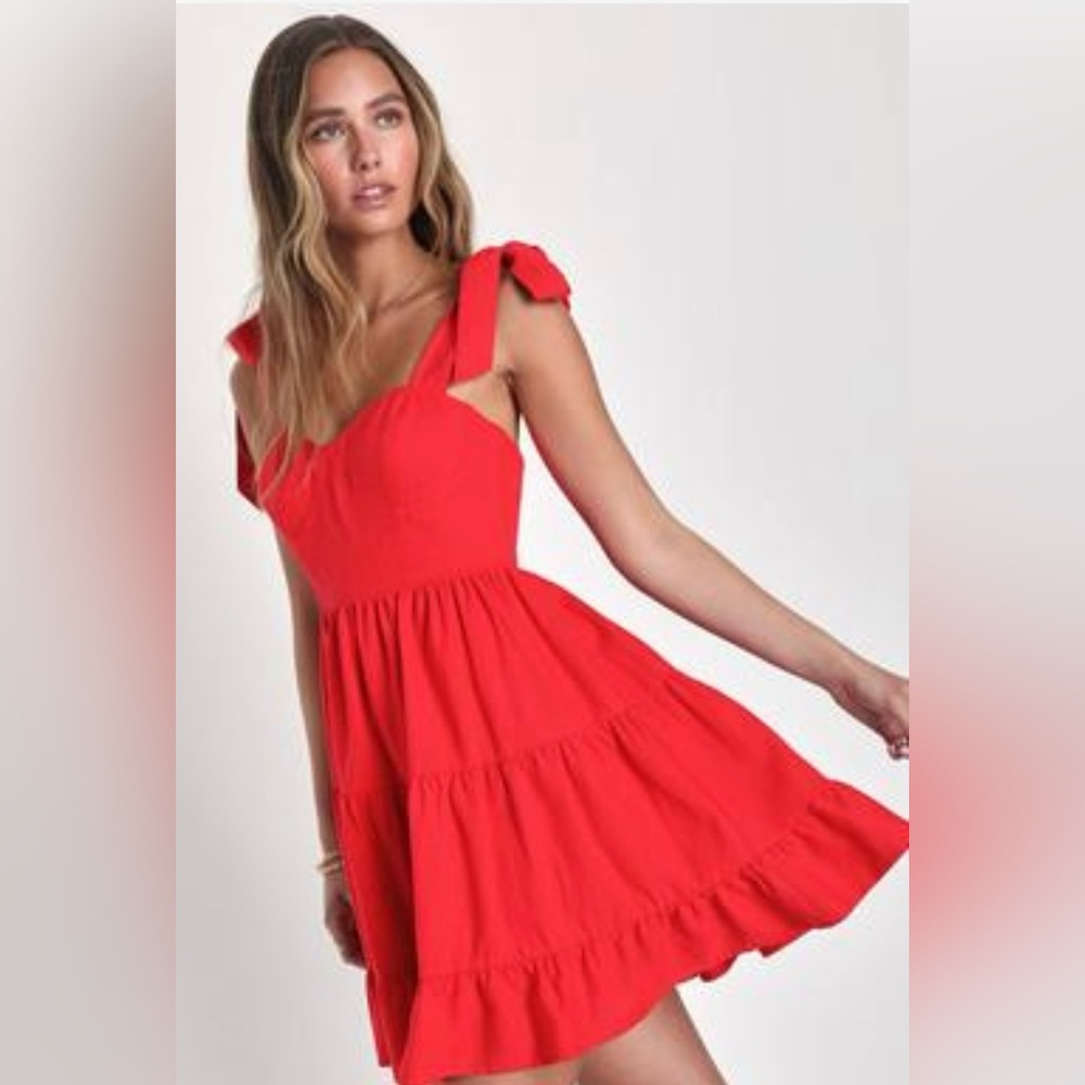 Frost Bros. | Cocktail Short Ruffle Skater dress | Size: Small